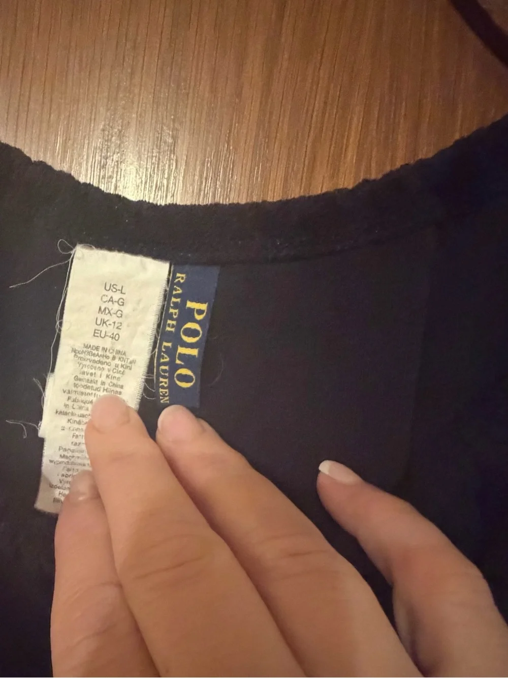 Polo Ralph Lauren Black Sleeveless Drawstring terry dress coverup. Size large